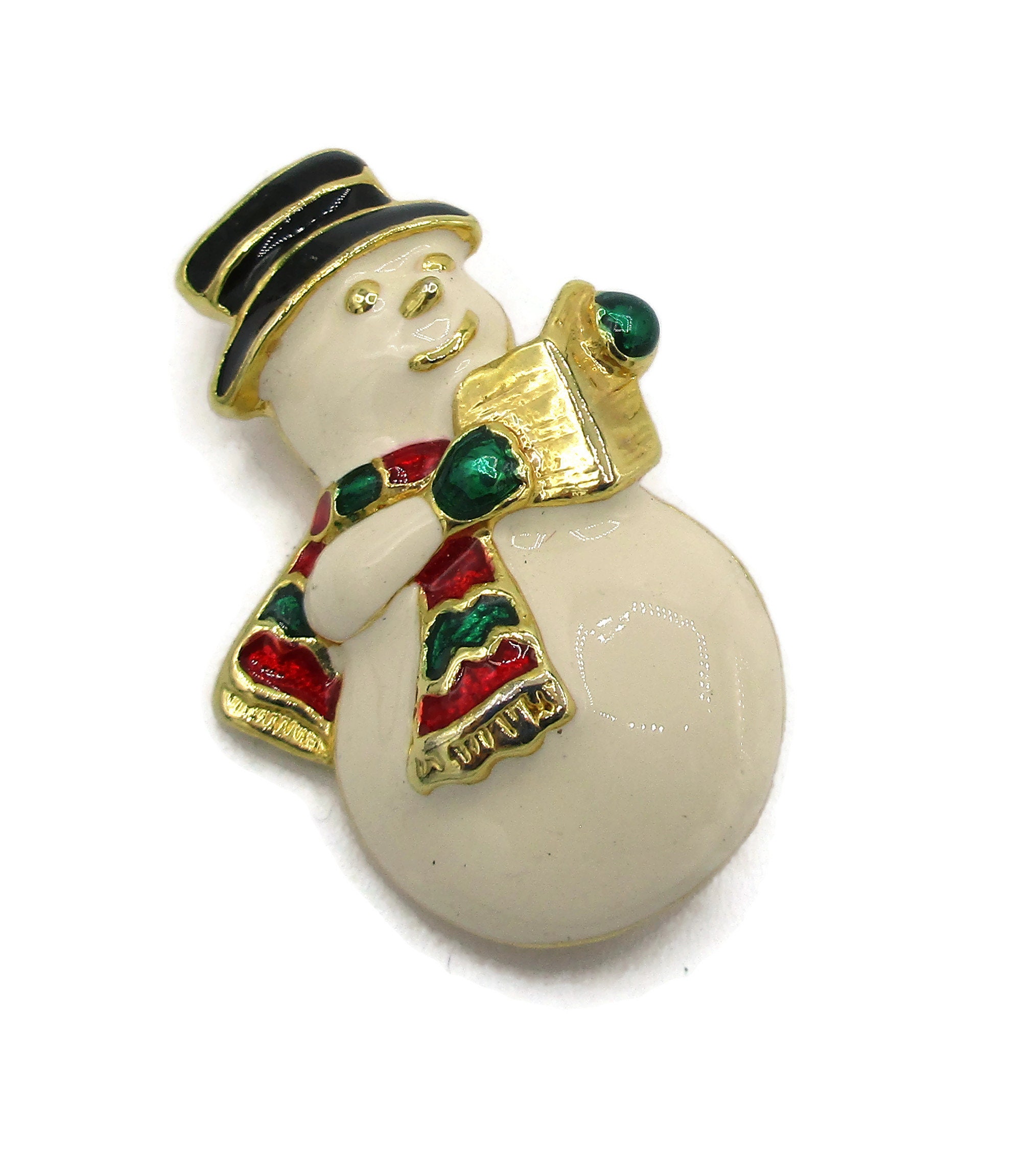Snowman brooch outlet