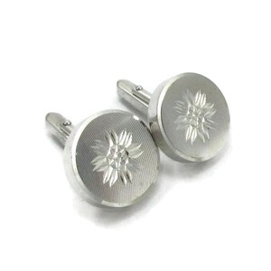 Boutons De Manchette Vintage Swank Années 70 - Or Et Pierre Rouge Rubis - Bijou Hipster