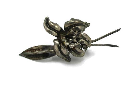 Broche Vintage En Argent 925 Millièmes - Signée - Occasion