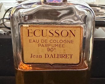 Vintage ECUSSON by JEAN D'ALBRET Perfume Bottle Eau De Cologne