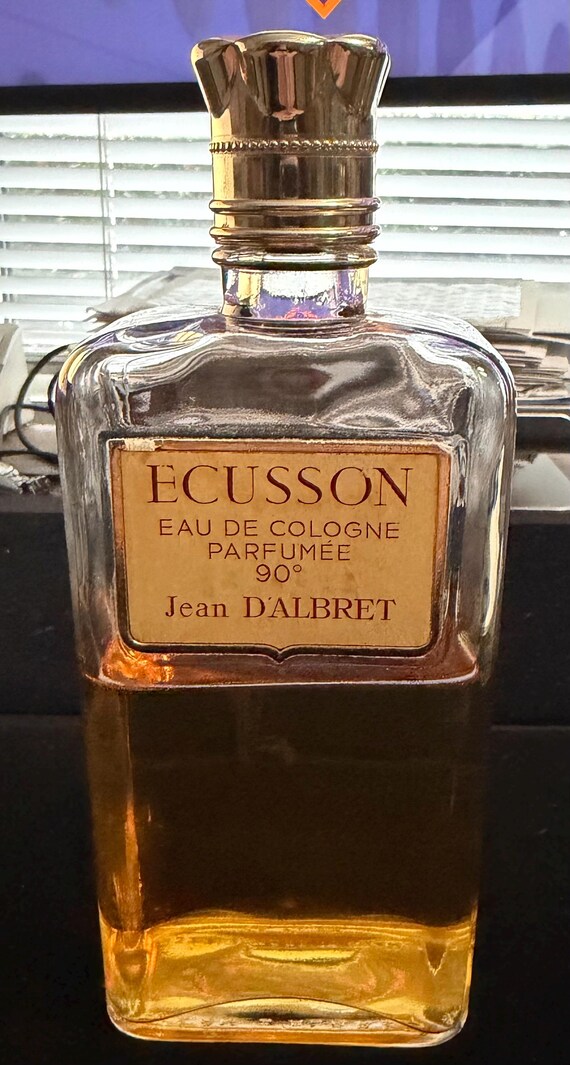 Vintage ECUSSON by JEAN D'ALBRET Perfume Bottle Eau De Cologne