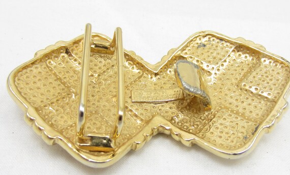 Accessocraft NYC Belt Buckle Gold Tone Vintage Costum… - Gem display picture 1