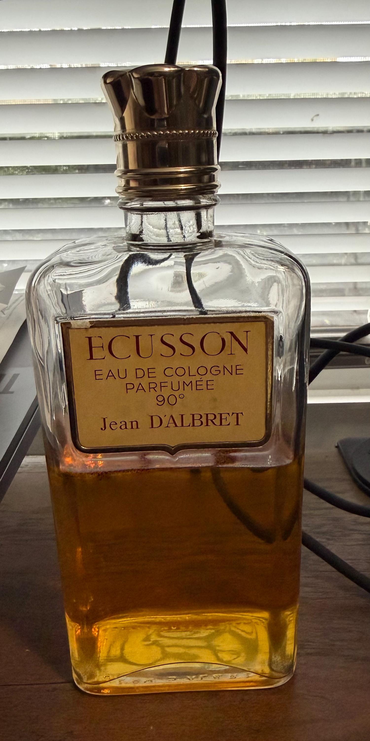 Vintage ECUSSON by JEAN D'ALBRET Perfume Bottle Eau De Cologne