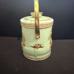 Vintage Murray Allen Company Pastoral Tin With Lid Handle Made in England image 5