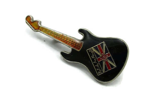 Iconic ROCK ROLL History RARE The Who The Kids Are Alright Guitar Pin 1960s Original Tour Pin Rock Concert Lapel Pin Collectors