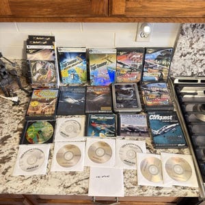 Microsoft Flight Simulator PC Game Lot FSX Deluxe Acceleration MegaScenery Lot