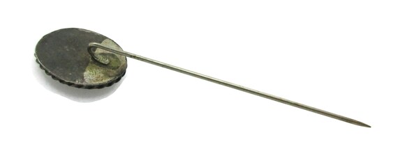 Sterling Silver Stick pin Abalone Inlay Birds Sti… - image 2