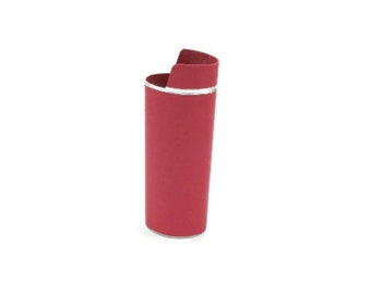 Pink Mauve Metal Lighter Case Holder Cover Enamel Fireplace Case Sleeve Collectible Vintage Metal Item Gift Ideas Mens Goft Ideas