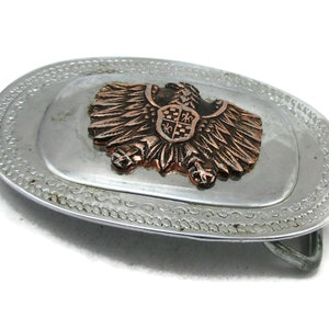 Silver Belt Buckle Eagle Vintage Western Wear Tooled Design Gift Idea Western Man Unisex Vintage Fashion Accessories