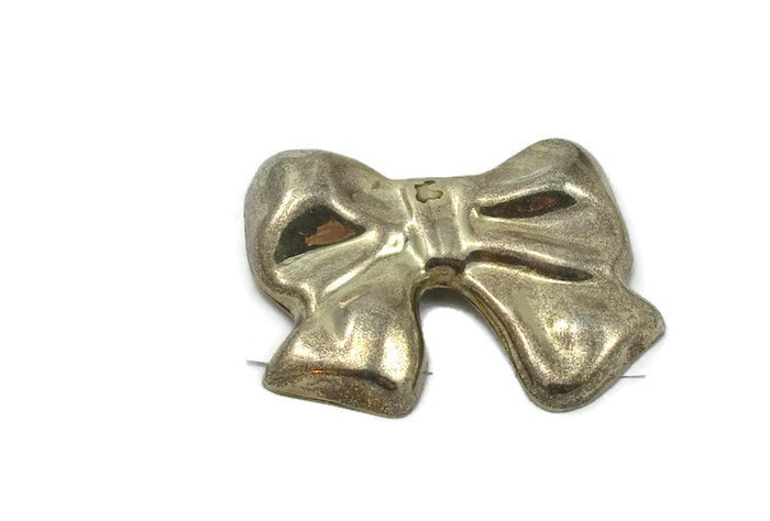 Taxco 925 Mexico Sterling Silver Pendant Brooch Pin Bow Mexican Vintage ...