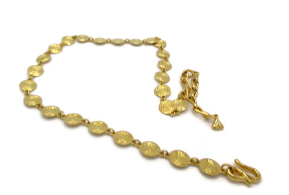 Long gold sale necklace costume jewelry