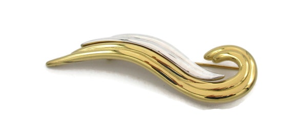 Broche Clip Foulard Style Art Déco - Bijou Vintage Occasion
