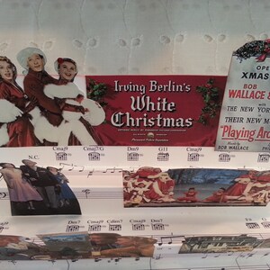 White Christmas Movie Pop Up Card, Fan Folded Holiday Card, Holiday Movie 'White Christmas' image 4