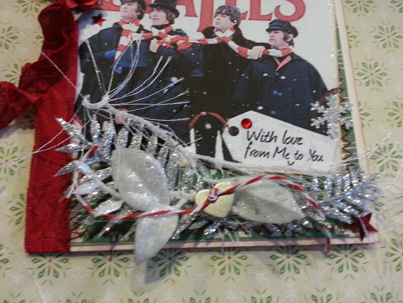 With Love From Me to You Beatles With Scarves Christmas Card /'Help!/' Movie Holiday Card