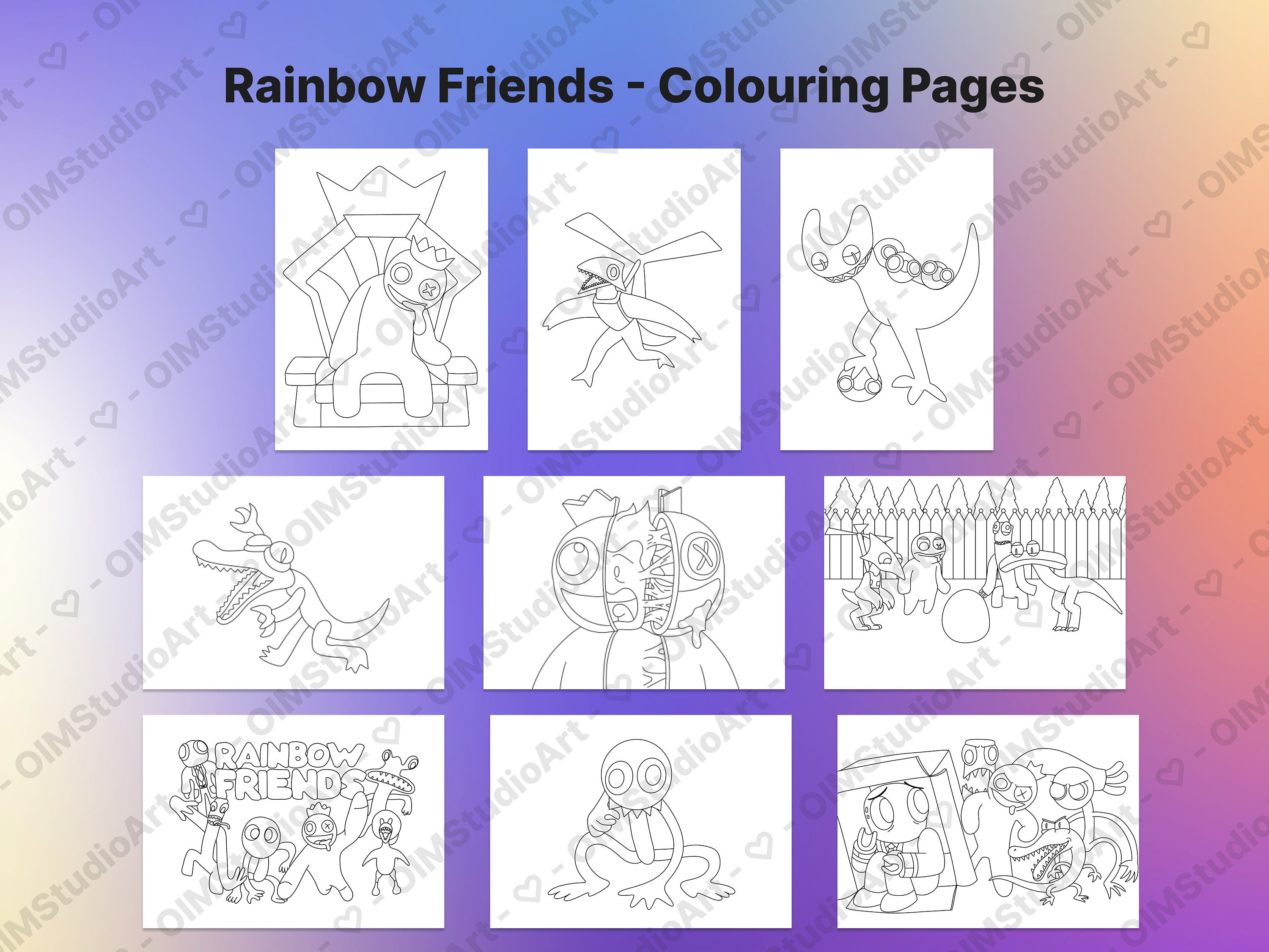 Updated Latest Chapter 2 Rainbow Friends, DIY/ Print Your Own Coloring  Sheets Booklet Book Coloring Pages Drawing, Digital Download -  Israel