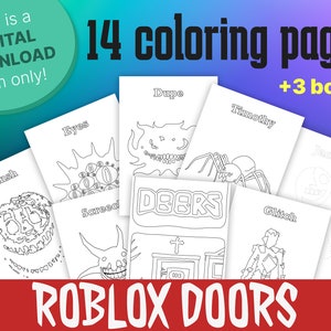 Coloriage Roblox Doors à imprimer sur