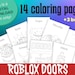 Roblox Doors, Doors Roblox Printable Coloring Pages, Print Your Own ...