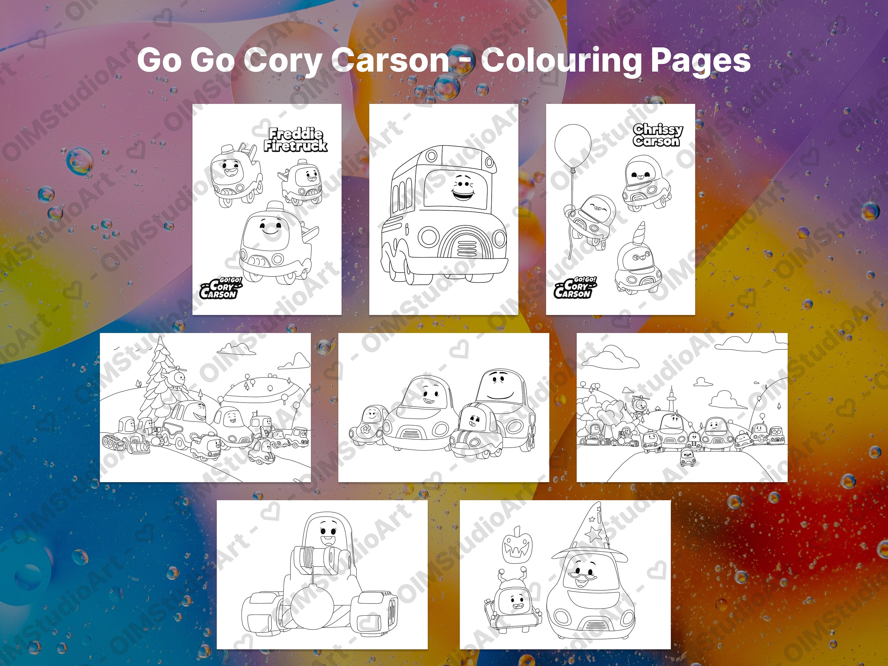 Printable Go Go Cory Carson Coloring - Il Fullxfull.5289869420 Ax5a