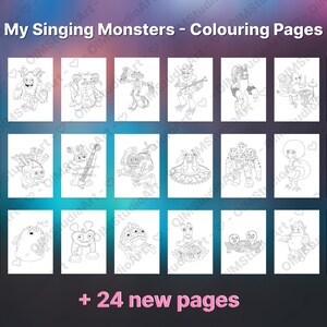 Kleurplaten My Singing Monsters: 69 monsterontwerpen (digitale download) afbeelding 2