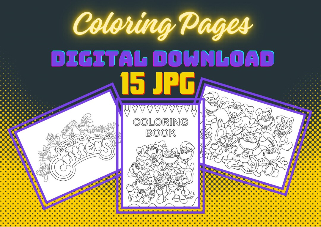 Smilling Critters Coloring Pages CraftyCorn Poppy, BearHug, Bubba ...
