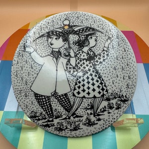 Vintage Bjorn Wiinblad collectible wall decor - April