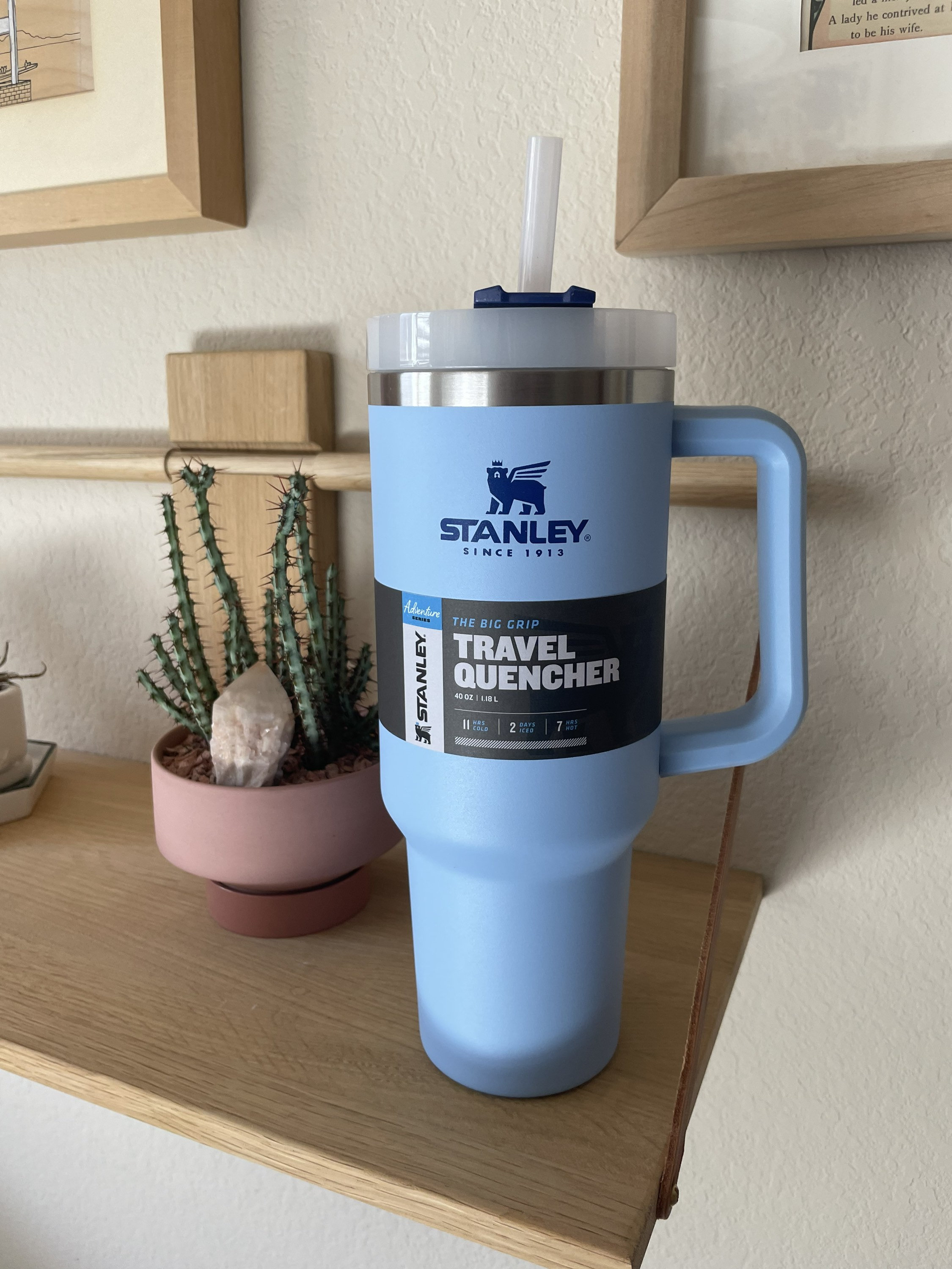 NEW - Never used - CORNFLOWER Blue - Stanley Adventure Quencher Travel  Tumbler Straw Cup 40 oz (In-Stock - Ready To Ship)