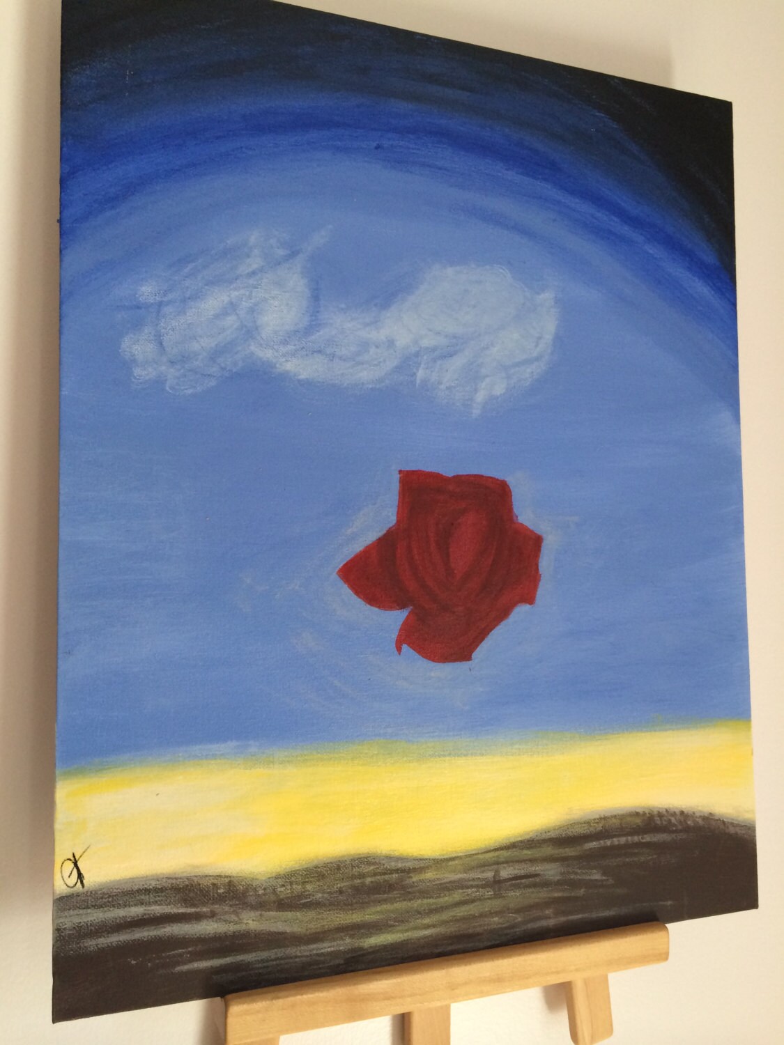 Download Salvador Dali's Meditative Rose. Painted by | Etsy