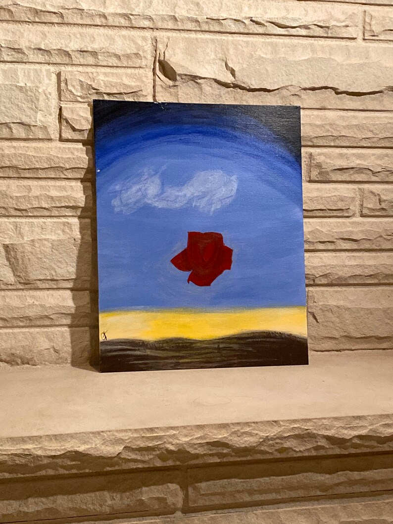 Download Salvador Dali's Meditative Rose. Painted by | Etsy