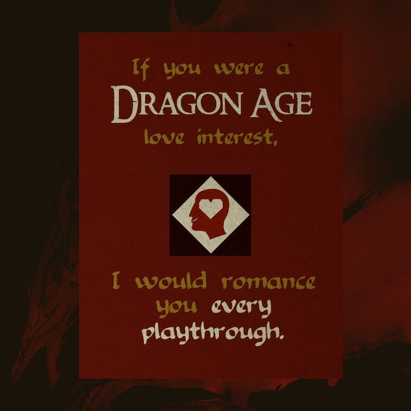 Dragon Age Love Note