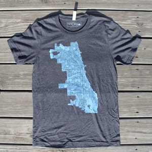 Chicago Map T-Shirt