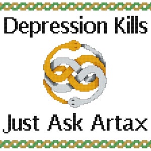 Neverending Story Artax Inspired Cross Stitch PATTERN