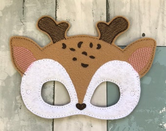 Deer Mask, Child's, Pretend Play, Imagination, Dress Up, Halloween Costume, Toddler, Party
