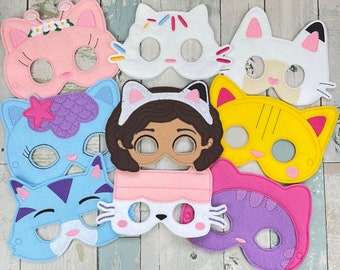 Toybox Friends Felt Masks, Kids Pretend Play Dress Up