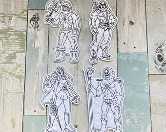 Sword Wielding Prince Colouring Dolls,  Reusable, Washable, Green, Children, Playtime, Quiet Time, Toddler, Kids,