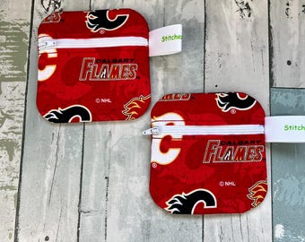 Cotton Zipper Pouch, Small Coin Wallet (4.5 x 4.5 inches)