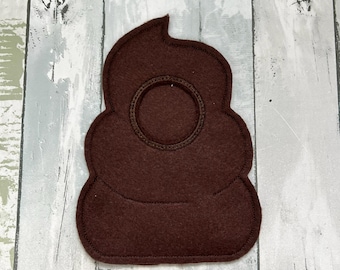 Handmade Felt Poop Elf Costume, 11-12 Inch Doll Clothes