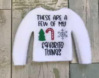 A few of My Favorite Things Elf Sweater