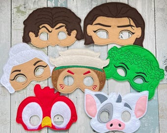 Island Family, Child's Mask, Pretend Play, Imagination, Dress Up, Halloween Costume, Easter Basket,