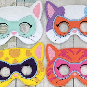 Cats Felt Animal Masks, Dress Up, Pretend Play Costume image 10