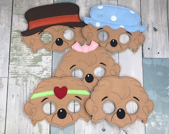 Name Changing Family Felt Masks, Child, Pretend Play, Imagination, Dress Up, Halloween, Costume, Easter Basket, Quiet Time