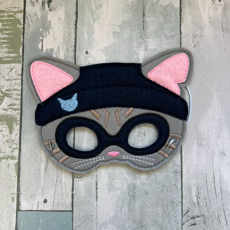 Cats Felt Animal Masks, Dress Up, Pretend Play Costume Cat Burglar