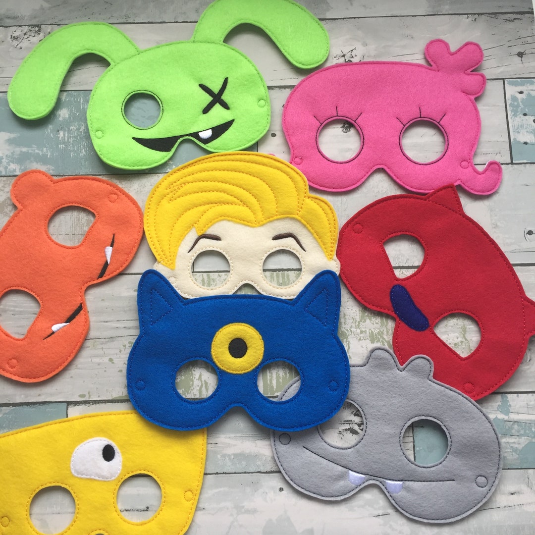 Unpleasant Toys Mask , Child's Mask, Pretend Play, Imagination, Dress ...