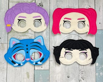 Shadow Wardens Felt Play Masks, Pretend Play, Imagination, Dress Up, Halloween Costume,