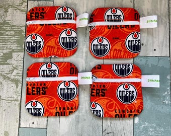 Cotton Zipper Pouch, Small Coin Wallet, 4.5x4.5 Inch