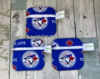 Cotton Zipper Pouch, Small Coin Wallet, 4.5x4.5 Inch