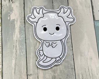 Axolotl Colouring Doll