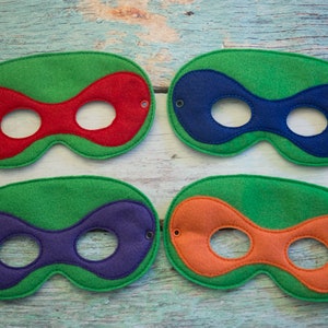 Hero in a Half Shell 2, Child's Mask, Pretend Play, Imagination, Dress Up, Halloween Costume, Photo Booth Prop, Cosplay, Toddler, Party