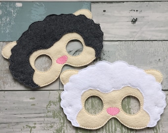Sheep, Child's Mask, Pretend Play, Imagination, Dress Up, Halloween Costume, Easter Basket,
