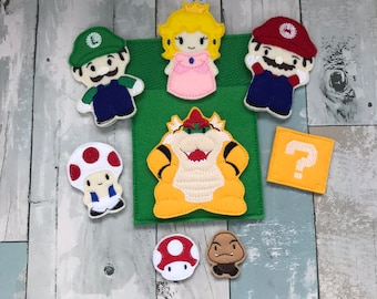 Plumber Finger Puppets, Pretend Play, Imagination, Easter Basket, Road Trip, Kids, Quiet Time, Fun, Cartoon,