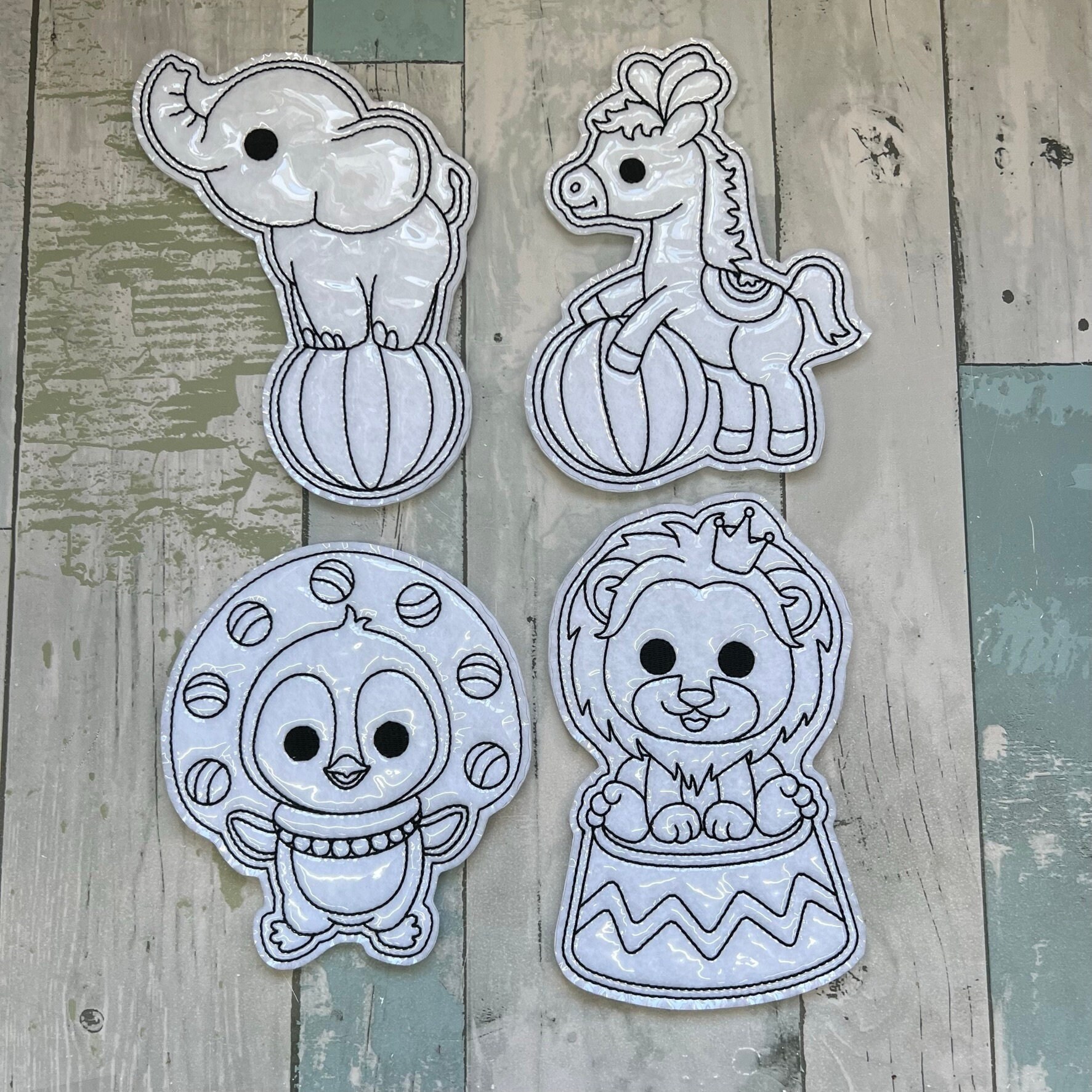 Stacked Toys Coloring Pages, Snow Animals Coloring Dolls, Reusable Coloring  Book, Felt Coloring, Dry Erase Coloring Dolls 